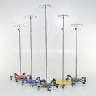 Chrome IV Pole with 6-Leg Color Coded Spider Base