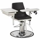 Clinton H Series E-Z-Clean Blood Drawing Chair with ClintonClean Flip Arm and Drawer