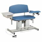 Power Series Bariatric Blood Drawing Chair with Padded Flip Arm and Drawer