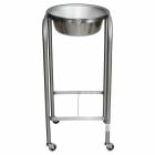 Blickman Model 7807SS-HB Stainless Steel Solution Stand - Single Basin with H-Brace