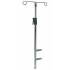 DETECTO Adjustable Chrome IV Pole for Rescue and Whisper Series Carts