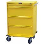 V-Series Infection Control/Isolation Cart - Tall Four Drawer