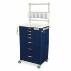 Harloff M3DS2430E06+MD24-ANS M-Series Medium Width Tall Anesthesia Cart Six Drawers with Basic Electronic Pushbutton Lock, MD24-ANS Package