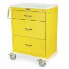 Harloff MDS3030K03 M-Series Standard Width Tall Isolation Cart Three Drawers with Key Lock