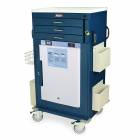 Harloff MH5300B-AC Malignant Hyperthermia Cart with  2.4 Cubic Feet Accucold Refrigerator, Three Drawers, Breakaway Lock & Accessories