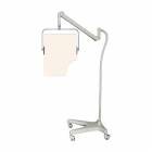 Model PTO-001 Square Arm Overhead Lead Acrylic Mobile Barrier with Torso Cutout