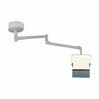 Model PTO-007 Ceiling Mounted Overhead Lead Acrylic Barrier with Lead Curtain