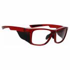 Model 15011 Plastic Frame Radiation Glasses - Crystal Red
