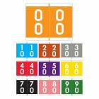 Barkley FDSFM Match SFDM Series Double Digit Numeric Color Code Roll Labels - 1 3/16"H x 1 1/2"W