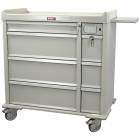 Harloff Standard Line 600 Punch Card Medication Cart with CompX Electronic Lock, Single Wide Narcotics Drawer, Specialty Package