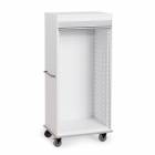 Harloff Mspm62-00Tk Three Quarter Height Double Column Medical Storage Cabinet, Tambour Doors, Key Lock