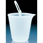 BrandTech Polypropylene (PP) Bucket with Handle and Pouring Lip