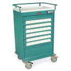 Harloff Value Line 36 - 3.5" Med-Bin Medication Cart with Basic Electronic Pushbutton Lock