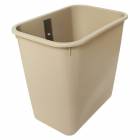 Harloff 2-Gallon Plastic Waste Container without Cover for V-Series Carts